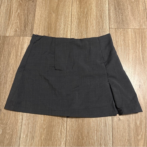 Dresses & Skirts - Gray Mini Skirt with Built-In Shorts